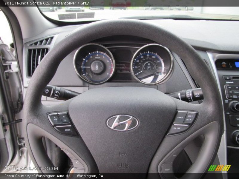 Radiant Silver / Gray 2011 Hyundai Sonata GLS