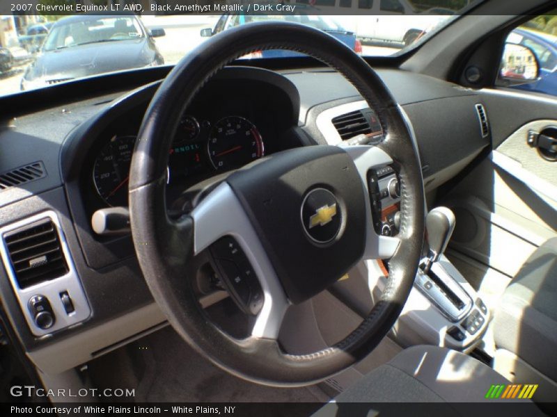 Black Amethyst Metallic / Dark Gray 2007 Chevrolet Equinox LT AWD