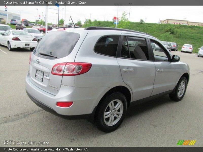 Radiant Silver / Gray 2010 Hyundai Santa Fe GLS 4WD