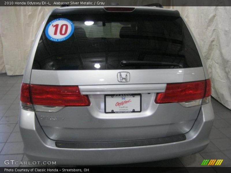 Alabaster Silver Metallic / Gray 2010 Honda Odyssey EX-L