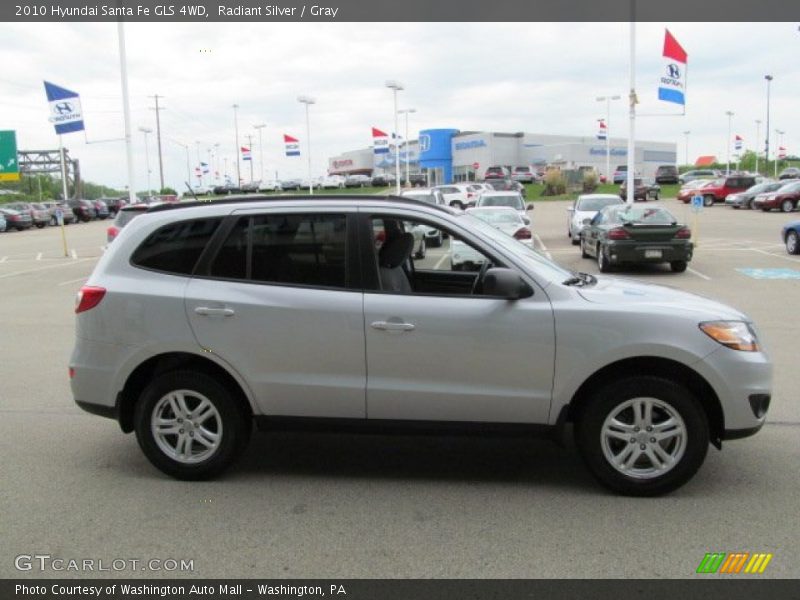 Radiant Silver / Gray 2010 Hyundai Santa Fe GLS 4WD
