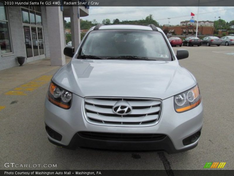 Radiant Silver / Gray 2010 Hyundai Santa Fe GLS 4WD