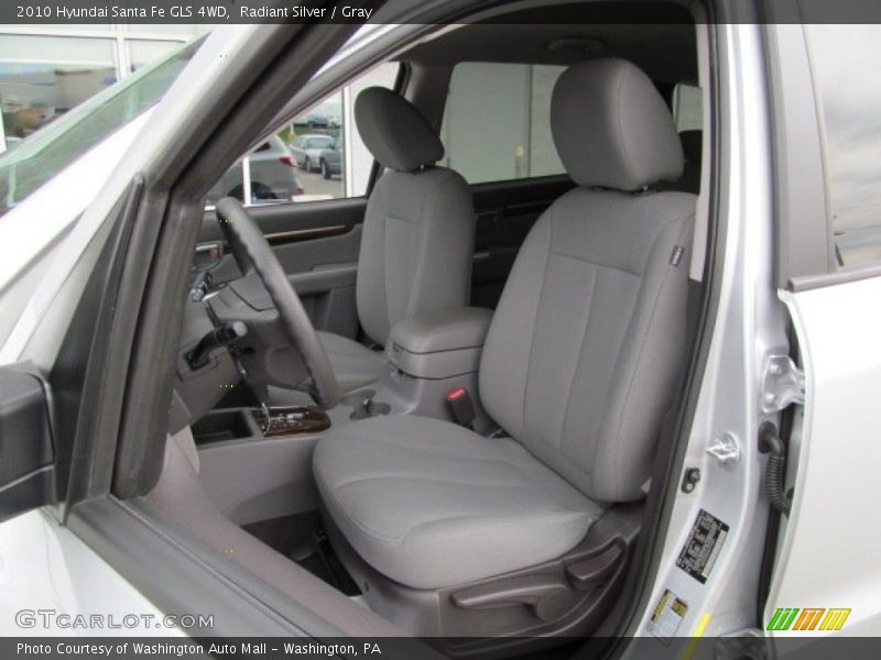 Radiant Silver / Gray 2010 Hyundai Santa Fe GLS 4WD