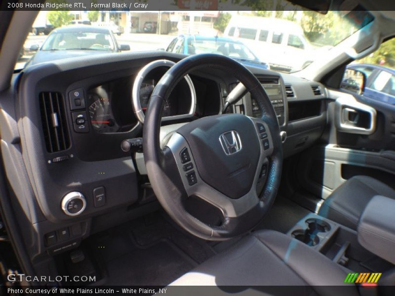 Formal Black / Gray 2008 Honda Ridgeline RTL