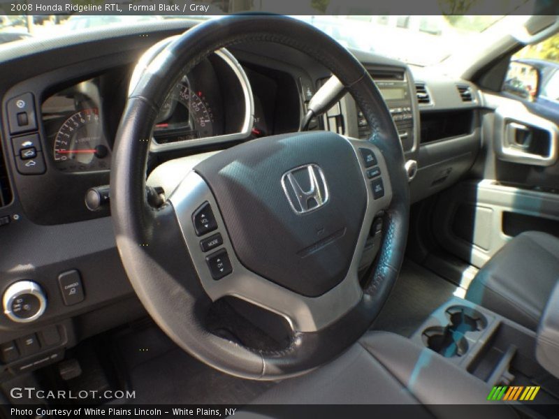 Formal Black / Gray 2008 Honda Ridgeline RTL