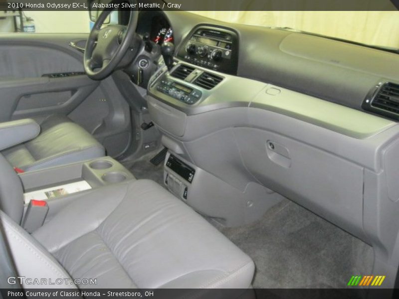 Alabaster Silver Metallic / Gray 2010 Honda Odyssey EX-L