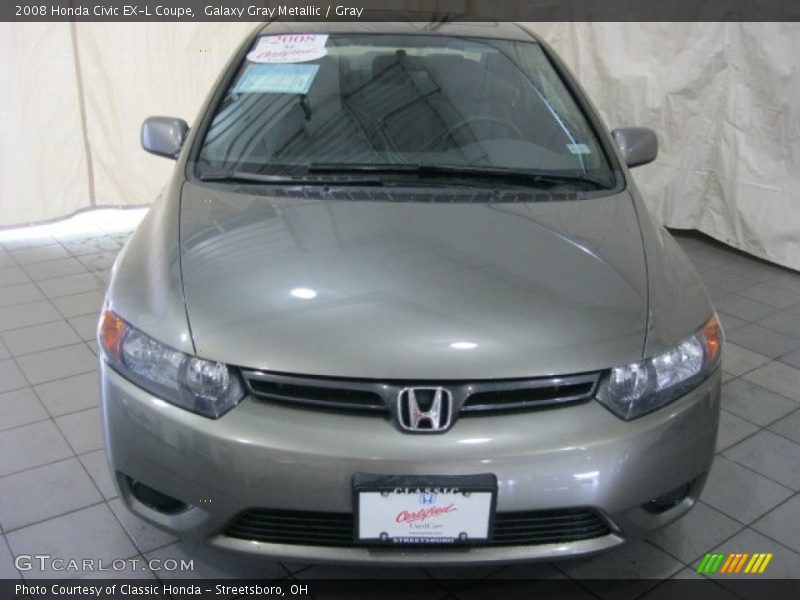 Galaxy Gray Metallic / Gray 2008 Honda Civic EX-L Coupe