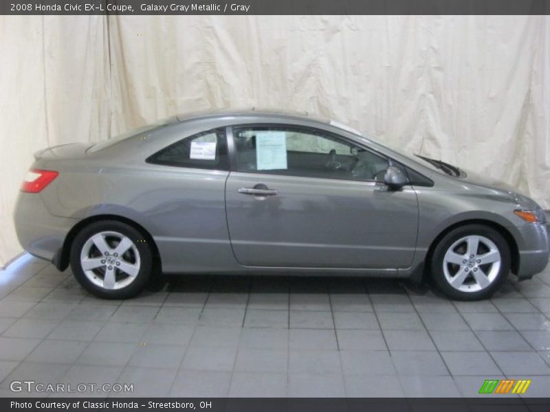 Galaxy Gray Metallic / Gray 2008 Honda Civic EX-L Coupe