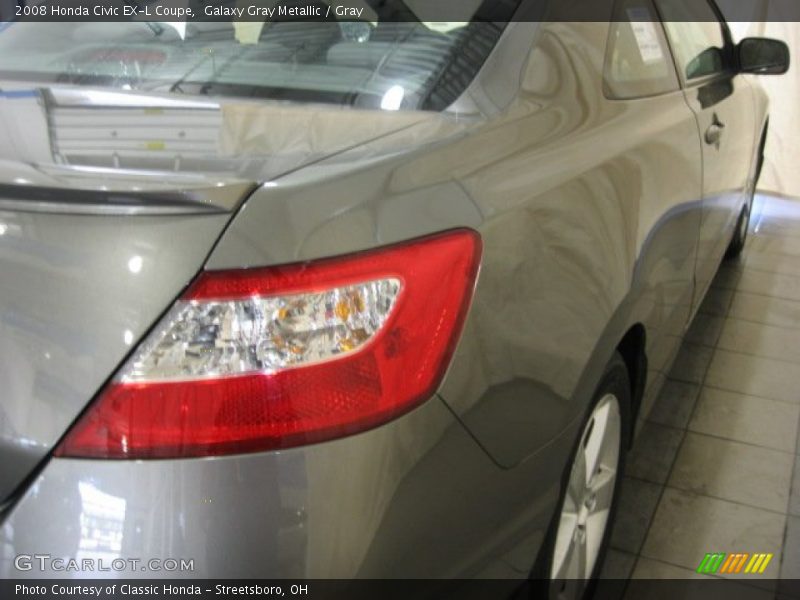 Galaxy Gray Metallic / Gray 2008 Honda Civic EX-L Coupe