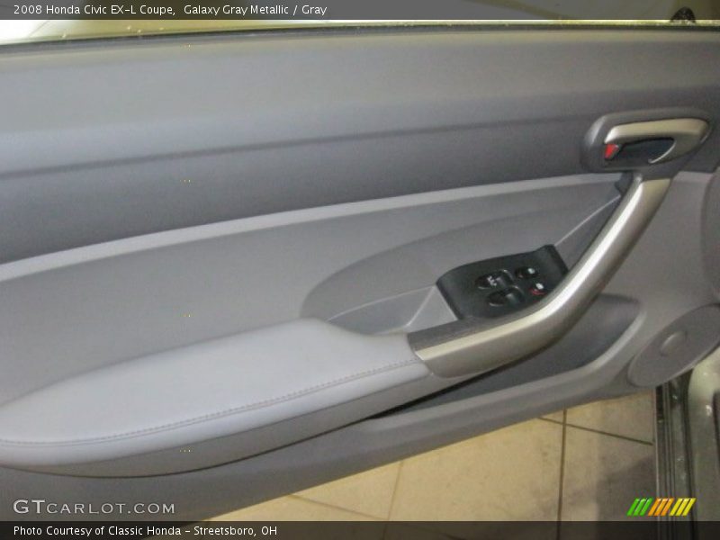 Galaxy Gray Metallic / Gray 2008 Honda Civic EX-L Coupe