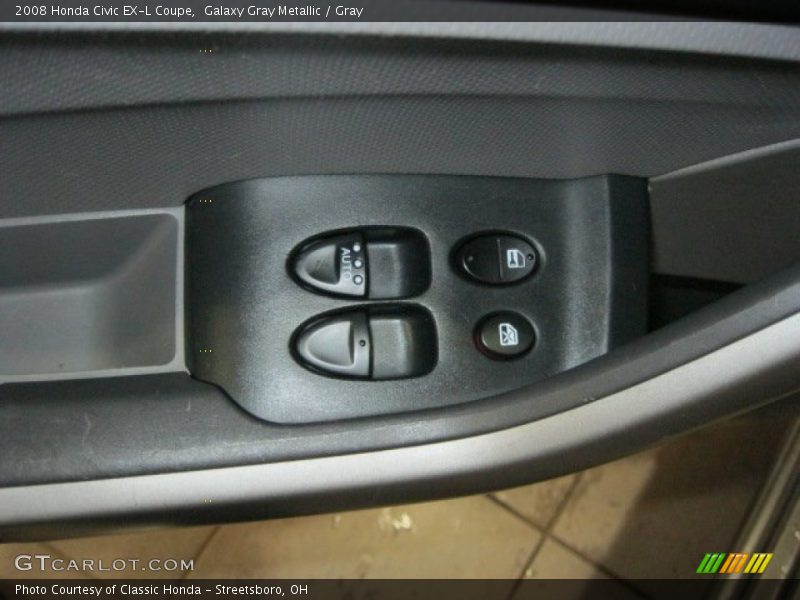 Galaxy Gray Metallic / Gray 2008 Honda Civic EX-L Coupe