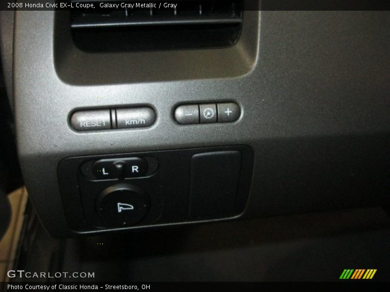 Galaxy Gray Metallic / Gray 2008 Honda Civic EX-L Coupe