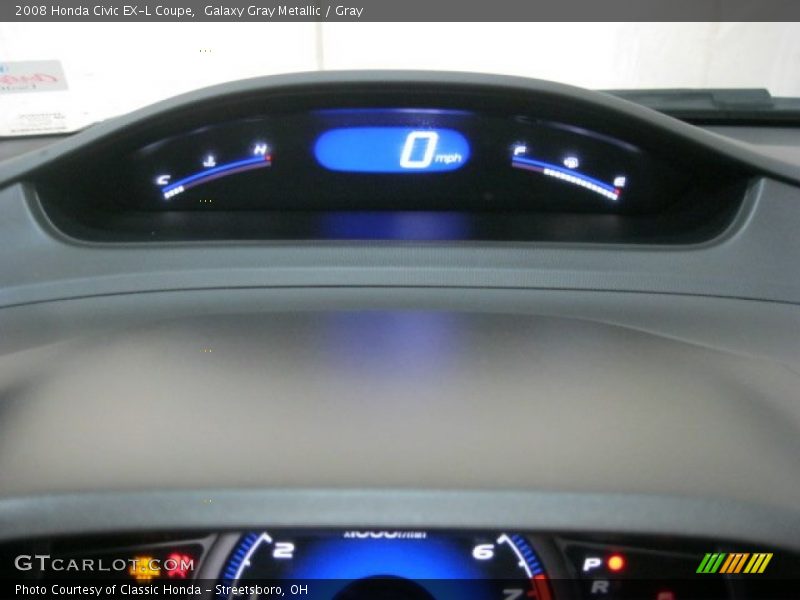 Galaxy Gray Metallic / Gray 2008 Honda Civic EX-L Coupe