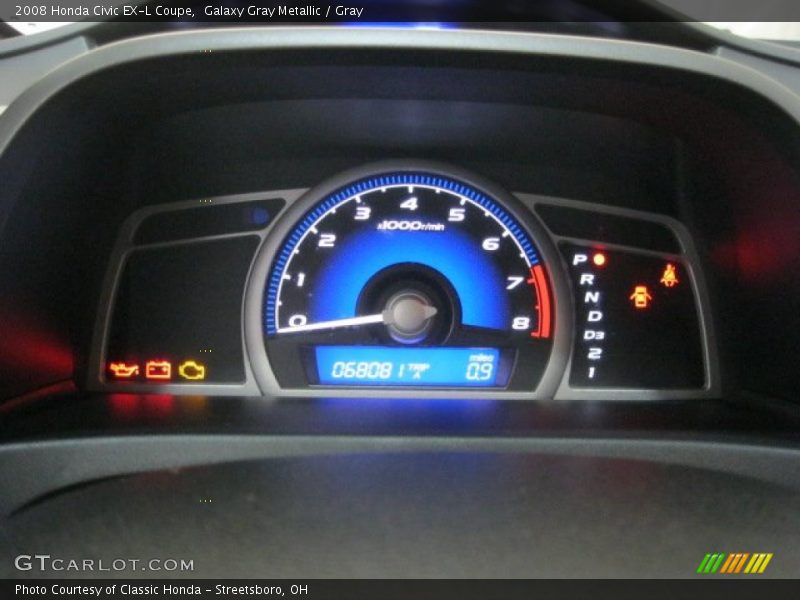 Galaxy Gray Metallic / Gray 2008 Honda Civic EX-L Coupe