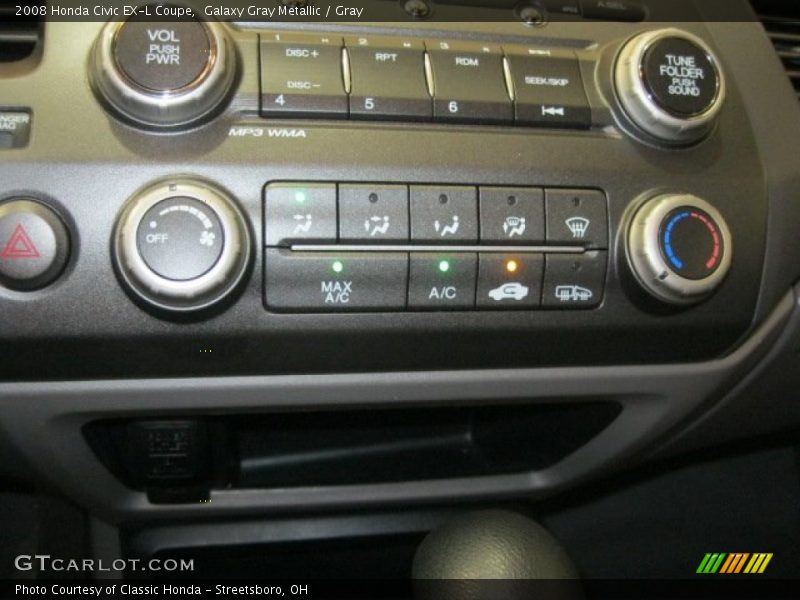 Galaxy Gray Metallic / Gray 2008 Honda Civic EX-L Coupe