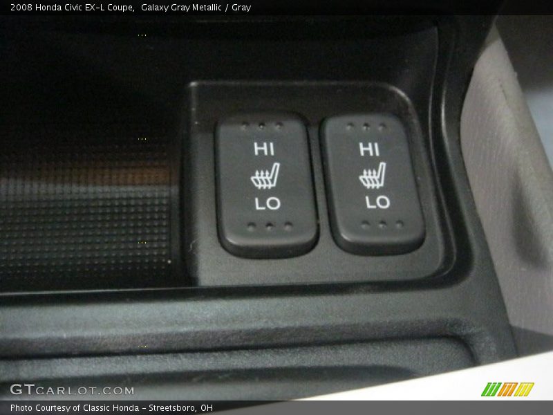 Galaxy Gray Metallic / Gray 2008 Honda Civic EX-L Coupe