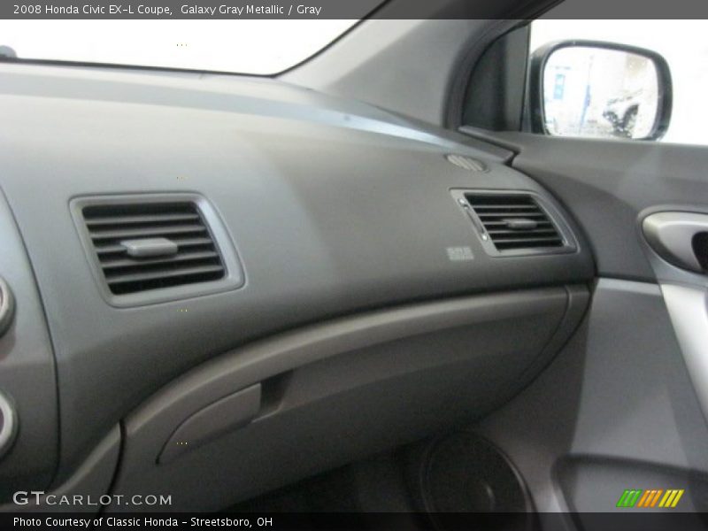 Galaxy Gray Metallic / Gray 2008 Honda Civic EX-L Coupe