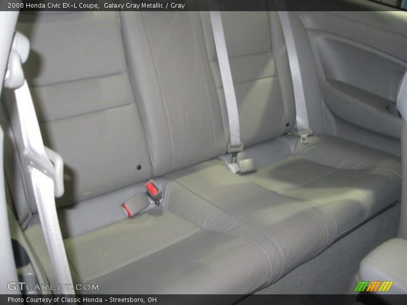 Galaxy Gray Metallic / Gray 2008 Honda Civic EX-L Coupe