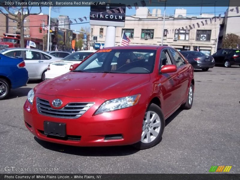 Barcelona Red Metallic / Ash 2009 Toyota Camry Hybrid