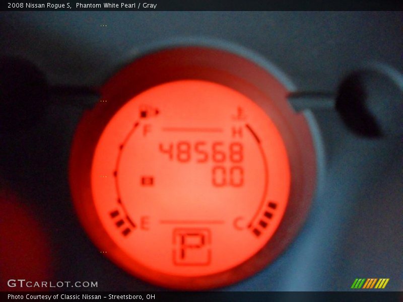 Phantom White Pearl / Gray 2008 Nissan Rogue S