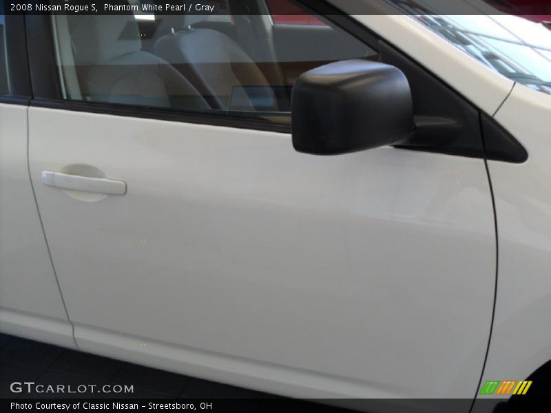 Phantom White Pearl / Gray 2008 Nissan Rogue S