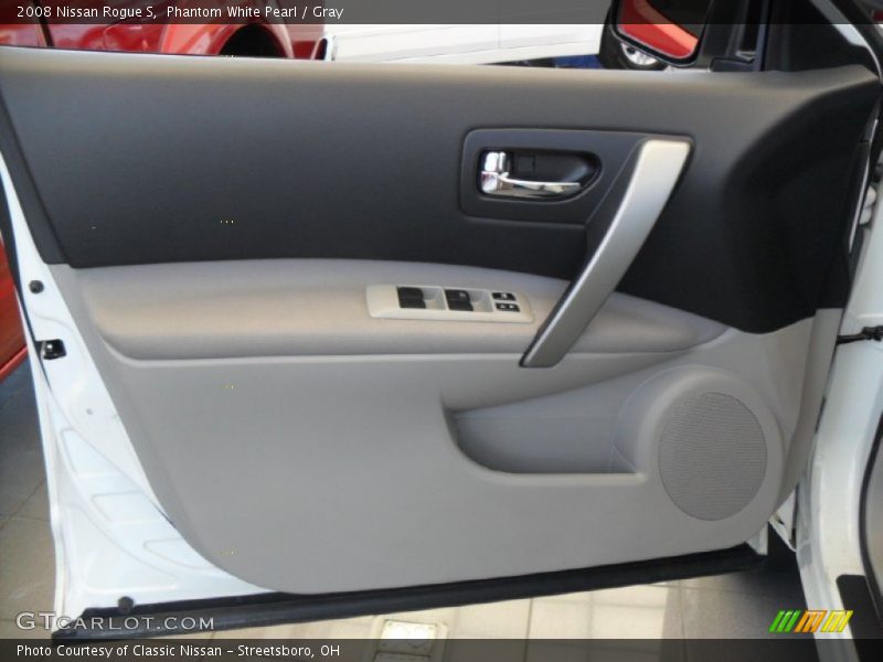 Phantom White Pearl / Gray 2008 Nissan Rogue S