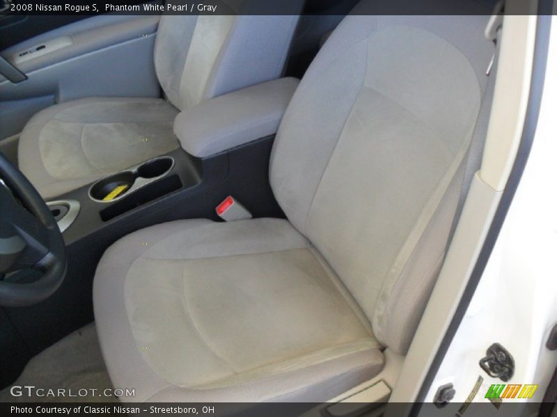 Phantom White Pearl / Gray 2008 Nissan Rogue S