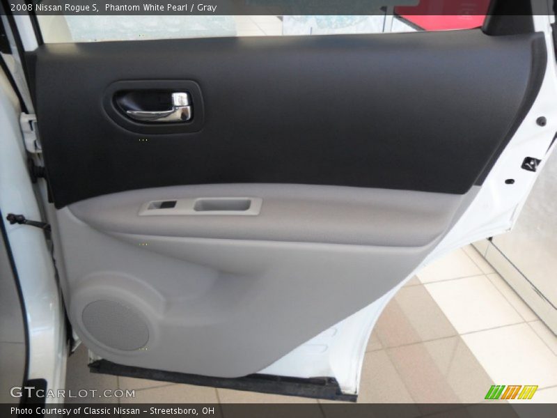 Phantom White Pearl / Gray 2008 Nissan Rogue S