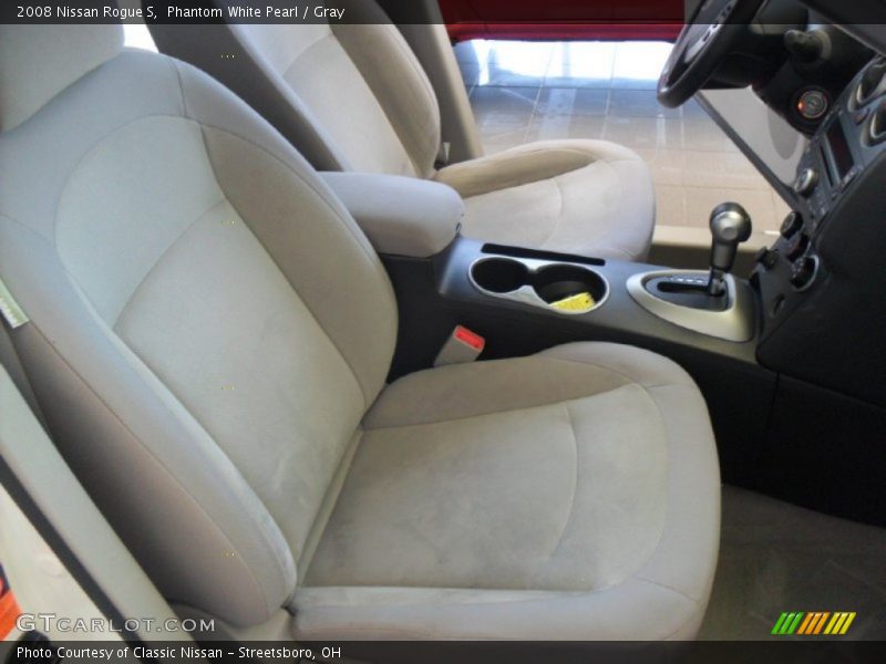 Phantom White Pearl / Gray 2008 Nissan Rogue S