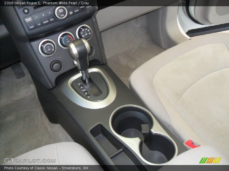 Phantom White Pearl / Gray 2008 Nissan Rogue S