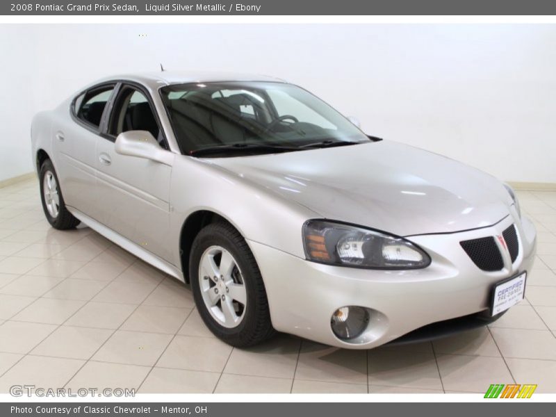 Liquid Silver Metallic / Ebony 2008 Pontiac Grand Prix Sedan