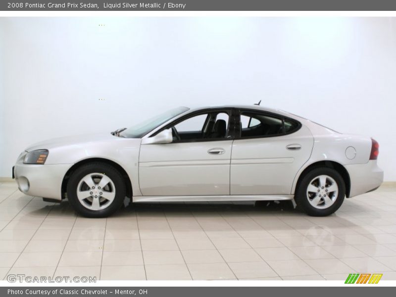 Liquid Silver Metallic / Ebony 2008 Pontiac Grand Prix Sedan