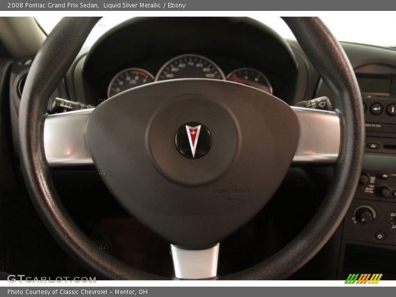 Liquid Silver Metallic / Ebony 2008 Pontiac Grand Prix Sedan