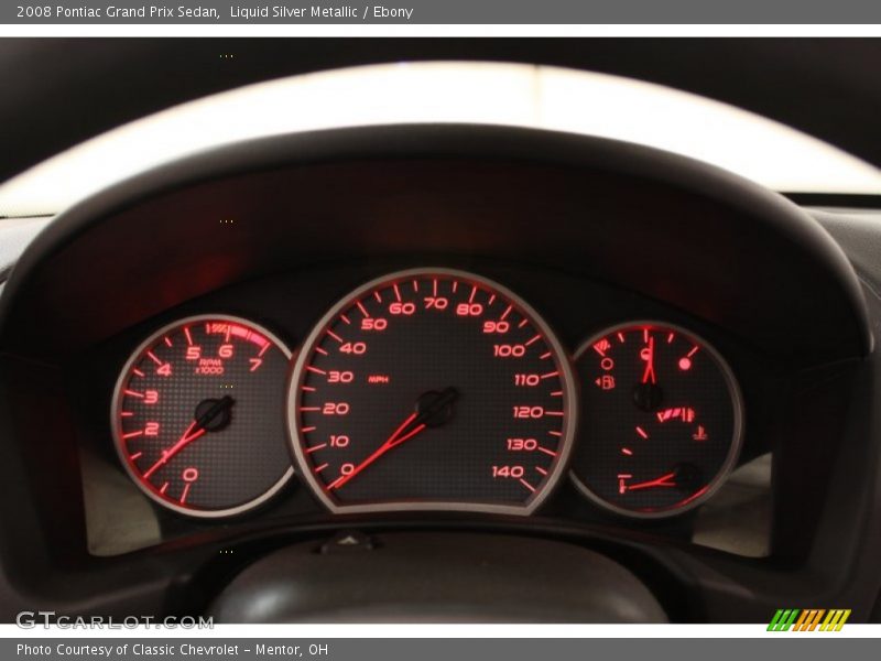 Liquid Silver Metallic / Ebony 2008 Pontiac Grand Prix Sedan