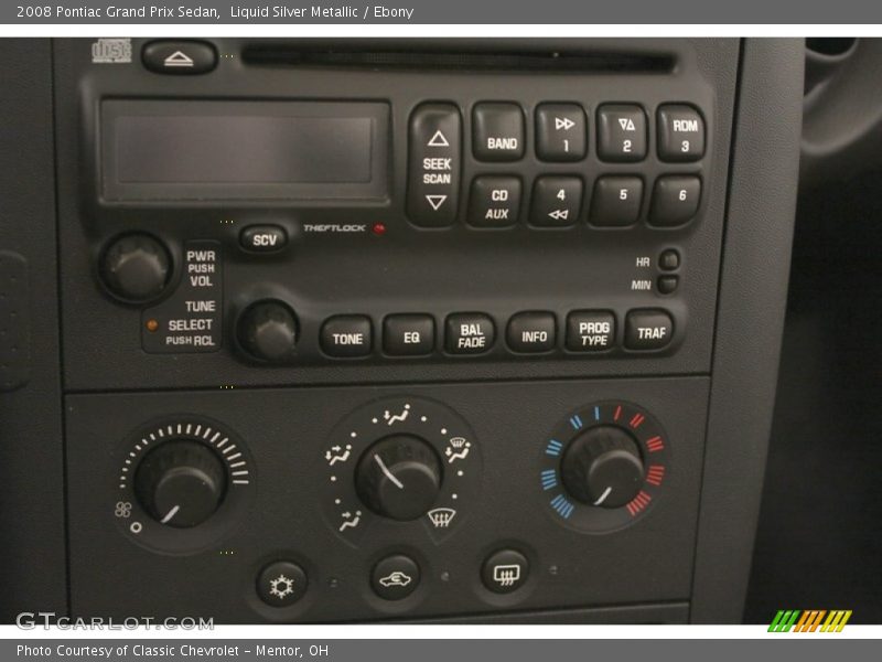 Liquid Silver Metallic / Ebony 2008 Pontiac Grand Prix Sedan