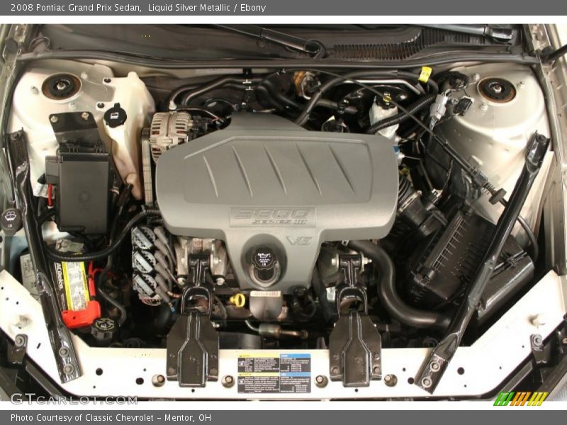 Liquid Silver Metallic / Ebony 2008 Pontiac Grand Prix Sedan