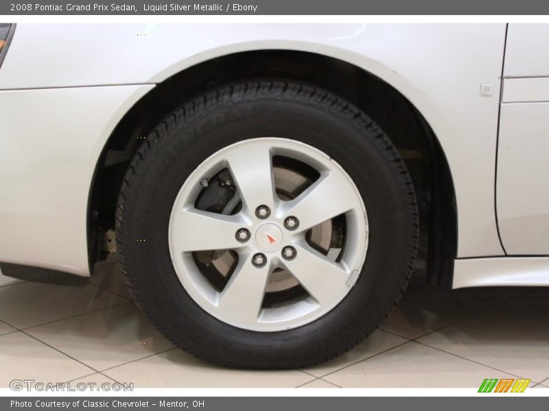Liquid Silver Metallic / Ebony 2008 Pontiac Grand Prix Sedan