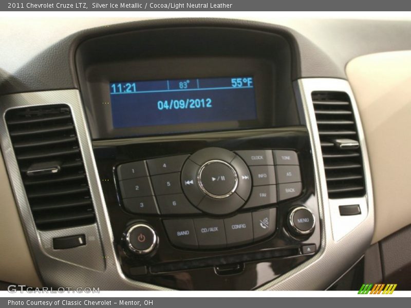 Silver Ice Metallic / Cocoa/Light Neutral Leather 2011 Chevrolet Cruze LTZ