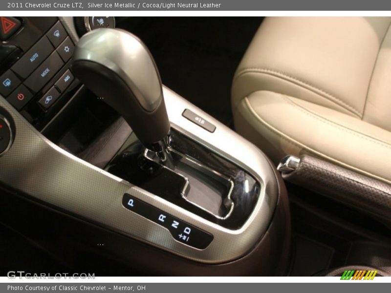 Silver Ice Metallic / Cocoa/Light Neutral Leather 2011 Chevrolet Cruze LTZ