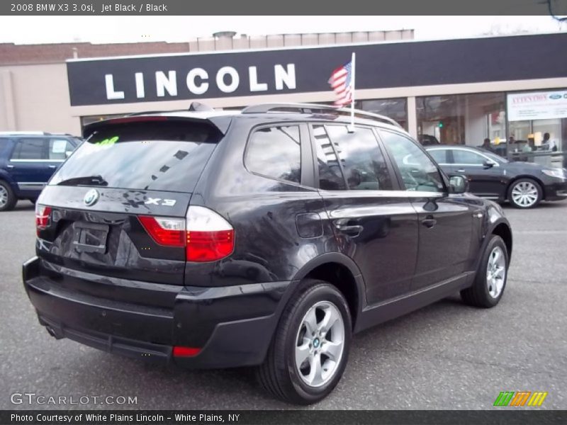 Jet Black / Black 2008 BMW X3 3.0si