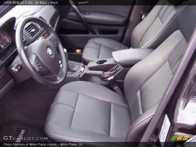 Jet Black / Black 2008 BMW X3 3.0si