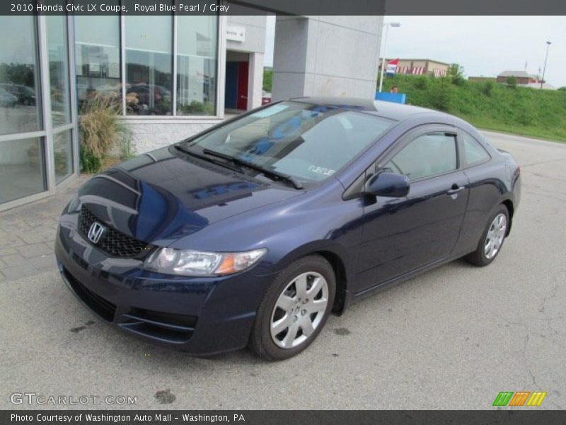 Royal Blue Pearl / Gray 2010 Honda Civic LX Coupe