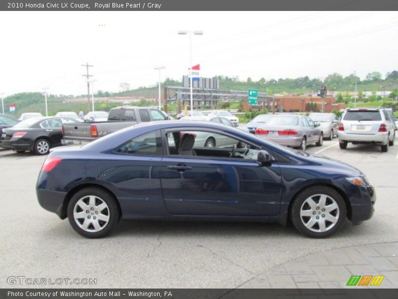 Royal Blue Pearl / Gray 2010 Honda Civic LX Coupe