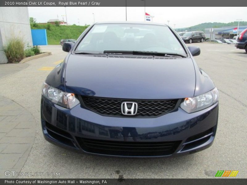 Royal Blue Pearl / Gray 2010 Honda Civic LX Coupe