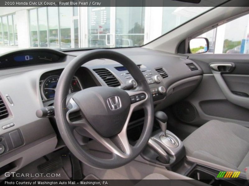 Royal Blue Pearl / Gray 2010 Honda Civic LX Coupe
