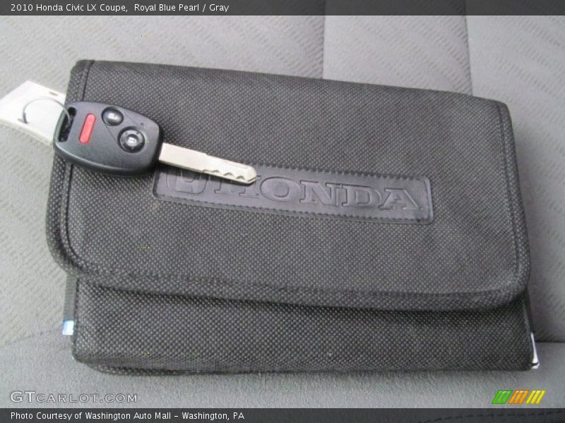 Royal Blue Pearl / Gray 2010 Honda Civic LX Coupe