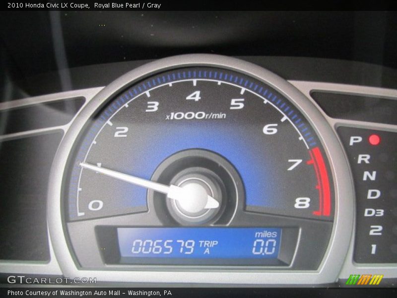 Royal Blue Pearl / Gray 2010 Honda Civic LX Coupe