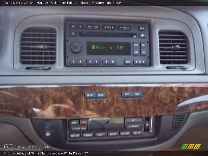 Black / Medium Light Stone 2011 Mercury Grand Marquis LS Ultimate Edition