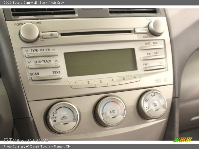 Black / Ash Gray 2010 Toyota Camry LE
