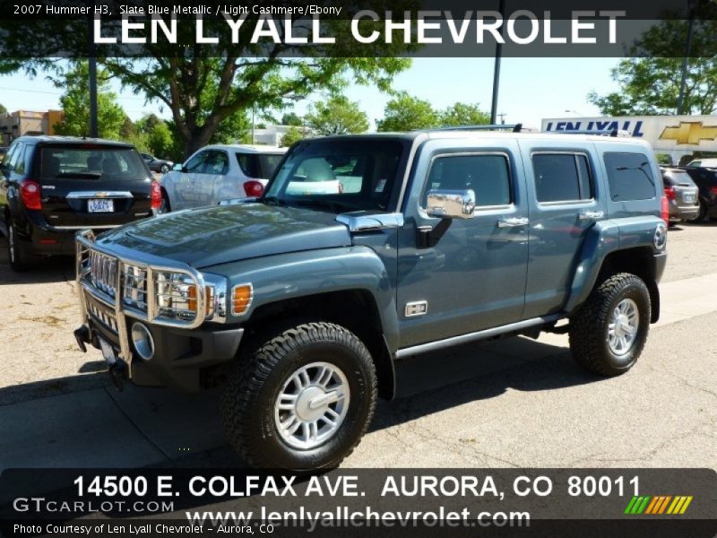 Slate Blue Metallic / Light Cashmere/Ebony 2007 Hummer H3
